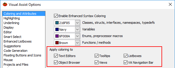 Visual Studio after installation of Visual Assist