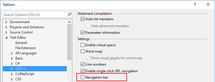 Disable built-in navigation bar